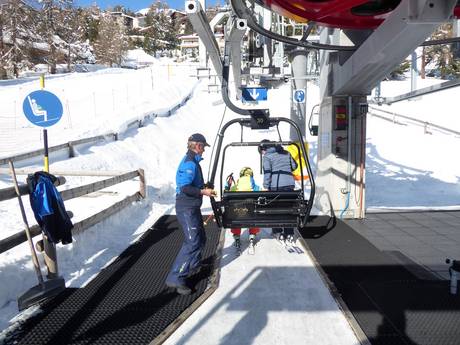 Albula-Alpen: vriendelijkheid van de skigebieden – Vriendelijkheid St. Moritz – Corviglia