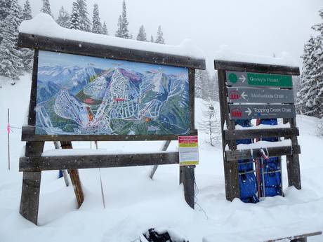 Kootenay Boundary: oriëntatie in skigebieden – Oriëntatie Red Mountain Resort – Rossland