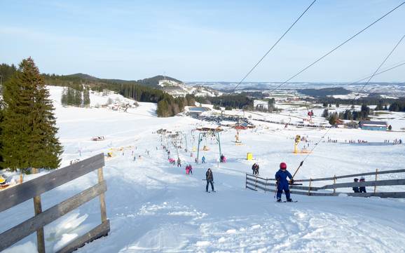 Hoogste dalstation in het Beierse Alpenvoorland – skigebied Schwärzenlifte – Eschach