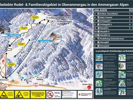 Pistekaart Kolbensattel – Oberammergau