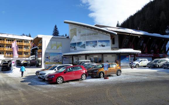 Defereggental: bereikbaarheid van en parkeermogelijkheden bij de skigebieden – Bereikbaarheid, parkeren St. Jakob im Defereggental – Brunnalm