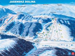 Pistekaart Jasenská Dolina – Belá-Dulice