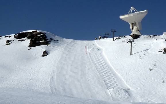 Skigebieden voor gevorderden en off-piste skiërs Granada – Gevorderden, off-piste skiërs Sierra Nevada – Pradollano