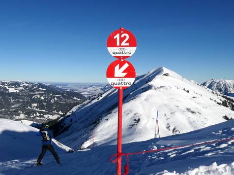 Oberstdorf: oriëntatie in skigebieden – Oriëntatie Fellhorn/Kanzelwand – Oberstdorf/Riezlern