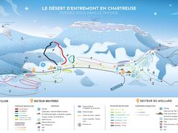 Pistekaart Le Désert d'Entremont