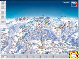 Pistekaart Kronplatz (Plan de Corones)