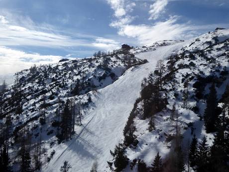 Skigebieden voor gevorderden en off-piste skiërs Salzkammergut-bergen – Gevorderden, off-piste skiërs Feuerkogel – Ebensee