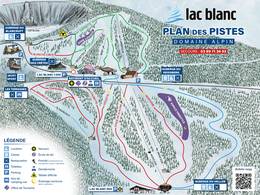 Pistekaart Lac Blanc