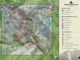 Pistekaart Green Mountain – Brush Creek Ranch