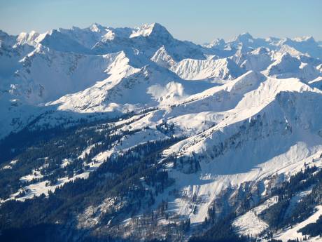 Oberstdorf: Grootte van de skigebieden – Grootte Fellhorn/Kanzelwand – Oberstdorf/Riezlern