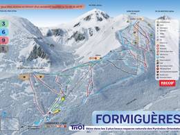 Pistekaart Formiguères