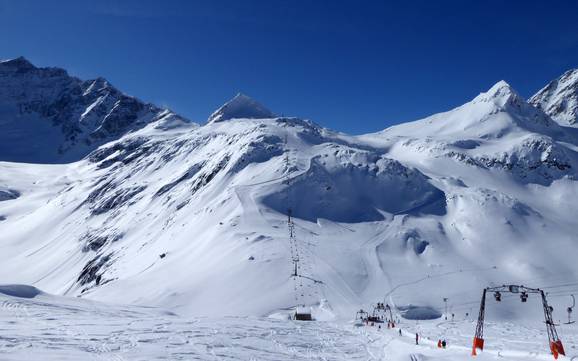 Stubachtal: Grootte van de skigebieden – Grootte Weißsee Gletscherwelt – Uttendorf