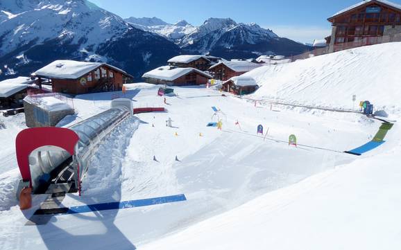 Familieskigebieden Monte Bianco (Mont Blanc) – Gezinnen en kinderen Espace San Bernardo – La Rosière/La Thuile Familieskigebieden Monte Bianco (Mont Blanc) – Gezinnen en kinderen Espace San Bernardo – La Rosière/La Thuile