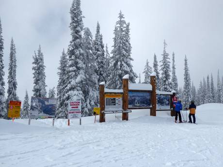 Selkirk Mountains: oriëntatie in skigebieden – Oriëntatie Whitewater – Nelson