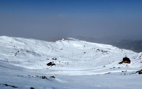 Granada: Grootte van de skigebieden – Grootte Sierra Nevada – Pradollano