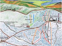 Pistekaart Troodos – Mount Olympos