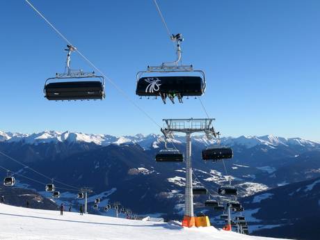 Gadertal: beste skiliften – Liften Kronplatz (Plan de Corones)