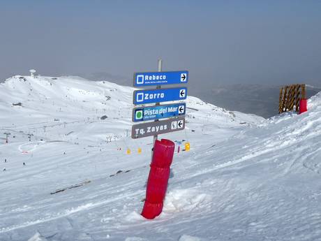 Spanje: oriëntatie in skigebieden – Oriëntatie Sierra Nevada – Pradollano