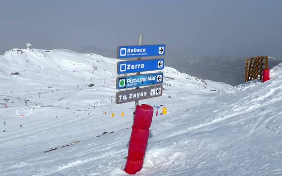 Andalusië: oriëntatie in skigebieden – Oriëntatie Sierra Nevada – Pradollano