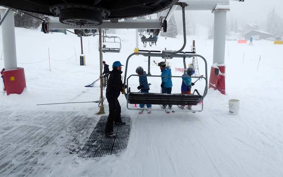 Monashee Mountains: vriendelijkheid van de skigebieden – Vriendelijkheid Red Mountain Resort – Rossland