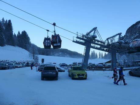 Oberstdorf: bereikbaarheid van en parkeermogelijkheden bij de skigebieden – Bereikbaarheid, parkeren Fellhorn/Kanzelwand – Oberstdorf/Riezlern