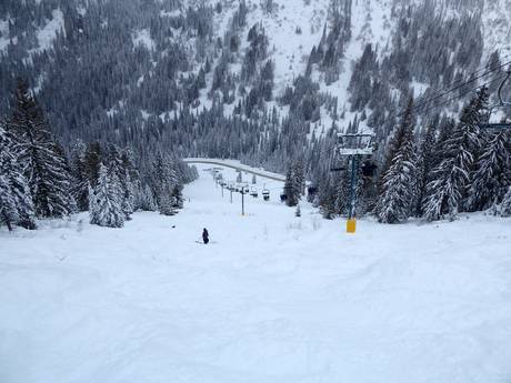 Skigebieden voor gevorderden en off-piste skiërs Selkirk Mountains – Gevorderden, off-piste skiërs Whitewater – Nelson