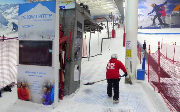 Oost-Engeland: vriendelijkheid van de skigebieden – Vriendelijkheid The Snow Centre – Hemel Hempstead